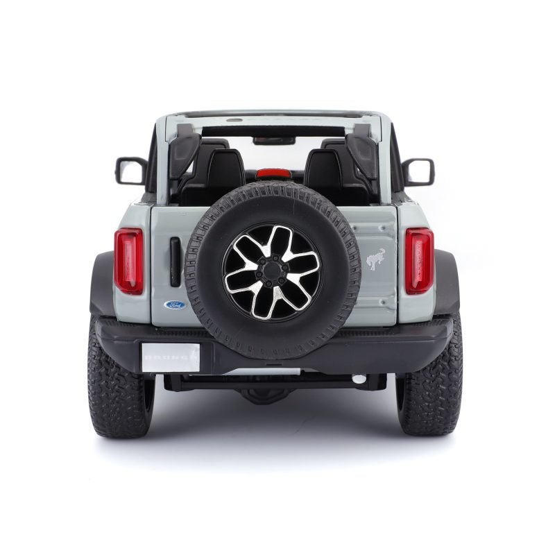 Camioneta Ford Bronco Badlands 2021 A Escala 1:18 color gris cactus - Image 4