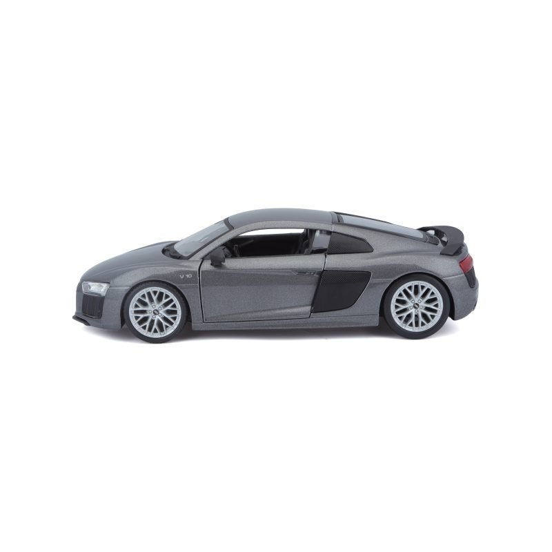 Auto Audi R8 V10 Plus Maisto a Escala 1:24 color gris metálico - Image 3