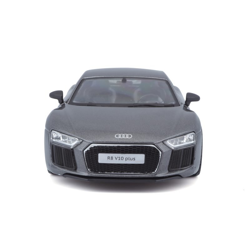Auto Audi R8 V10 Plus Maisto a Escala 1:24 color gris metálico - Image 5