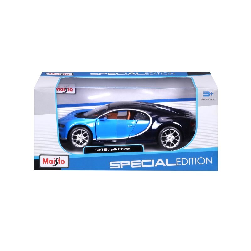 SE Bugatti Chiron Edición Especial a Escala 1:24 color azul - Image 6