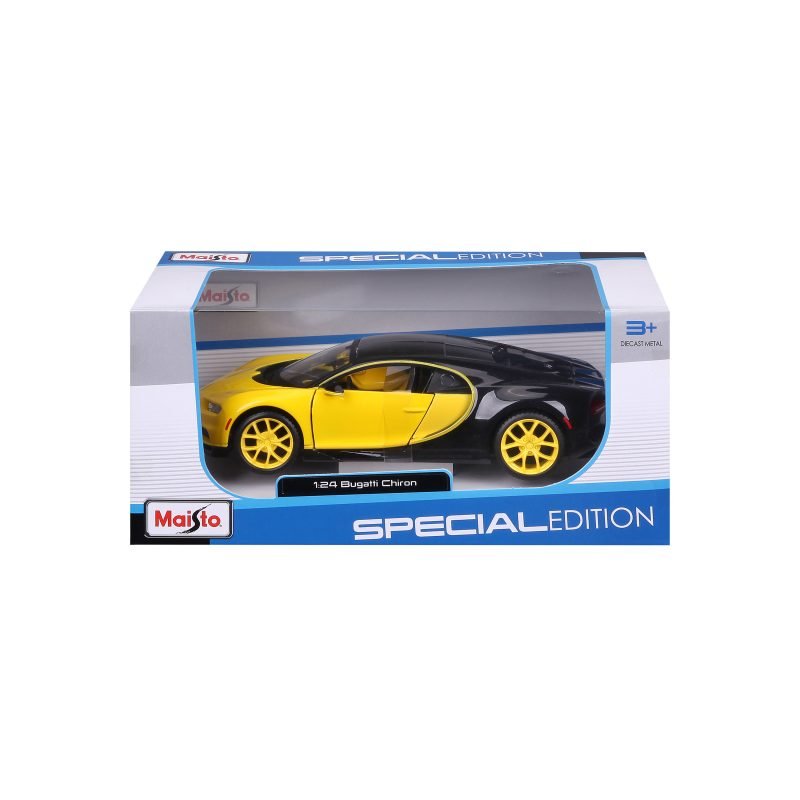 SE Bugatti Chiron a Escala 1:24 color amarillo/negro - Image 8