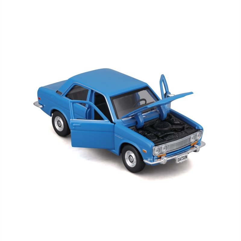 Auto Datsun 510 1971 a Escala 1:24 color azul - Image 3