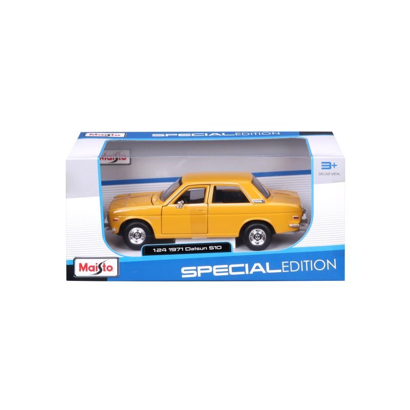 Auto Datsun 510 1971 a Escala 1:24 color amarillo - Image 6