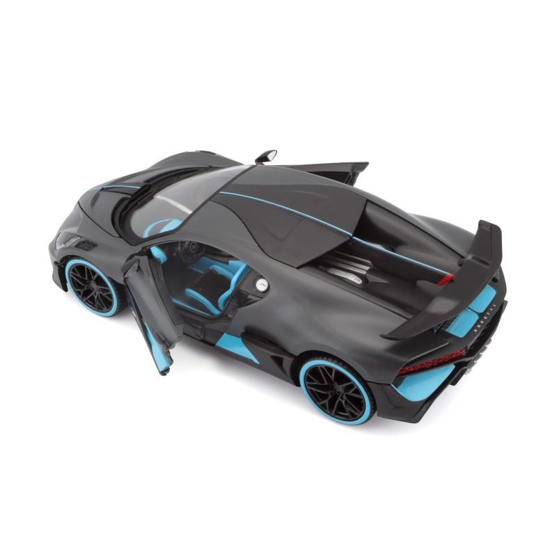 Auto SE Bugatti Divo Edición Especial a Escala 1:24 color negro/azul - Image 4