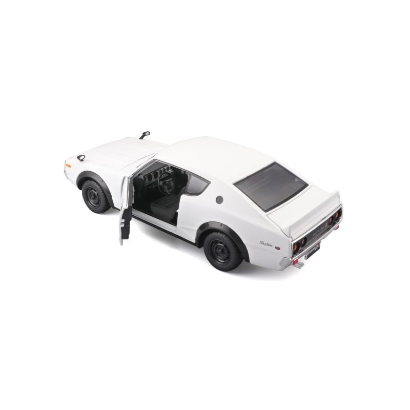 Auto Nissan Skyline GT-R SE 1973 a Escala 1:24 color blanco - Image 2