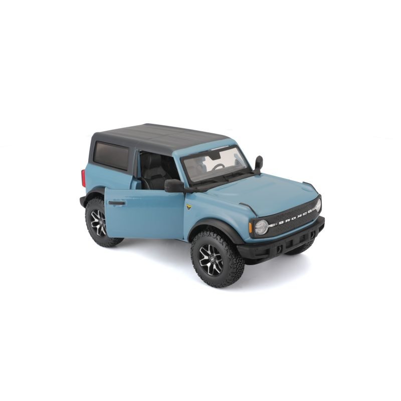 Camioneta Ford Bronco Badlands 2 Dr. 2021 Maisto a Escala 1:24 color azul - Image 4