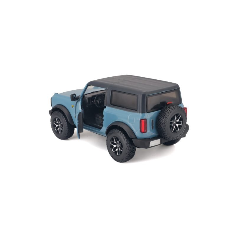 Camioneta Ford Bronco Badlands 2 Dr. 2021 Maisto a Escala 1:24 color azul - Image 3