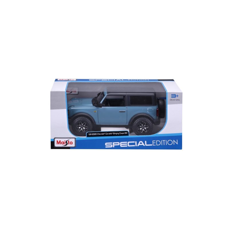 Camioneta Ford Bronco Badlands 2 Dr. 2021 Maisto a Escala 1:24 color azul - Image 6