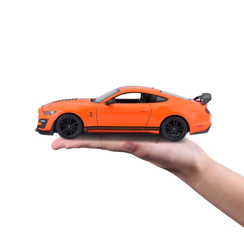 Auto Ford Mustang Shelby Gt500 2020 a Escala 1:24 color naranja - Image 4