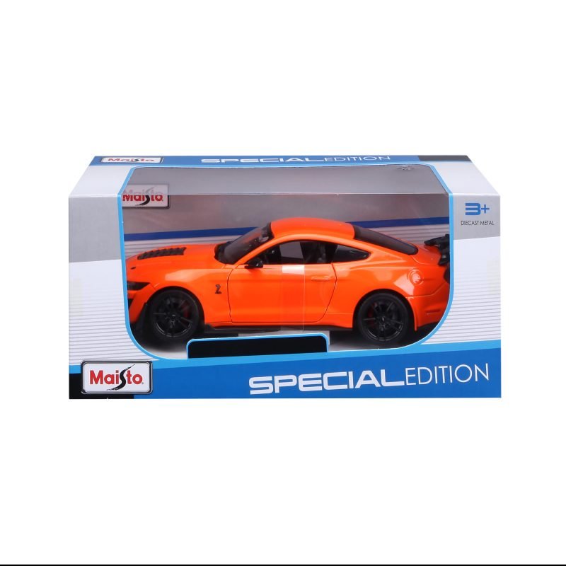 Auto Ford Mustang Shelby Gt500 2020 a Escala 1:24 color naranja - Image 7
