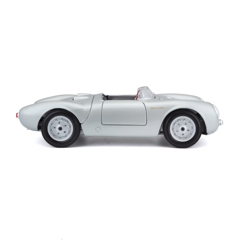 Auto Porsche 550 A Spyder 1956 Maisto a Escala 1:18 color gris - Image 3