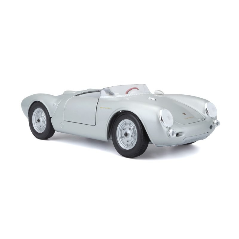 Auto Porsche 550 A Spyder 1956 Maisto a Escala 1:18 color gris - Image 2