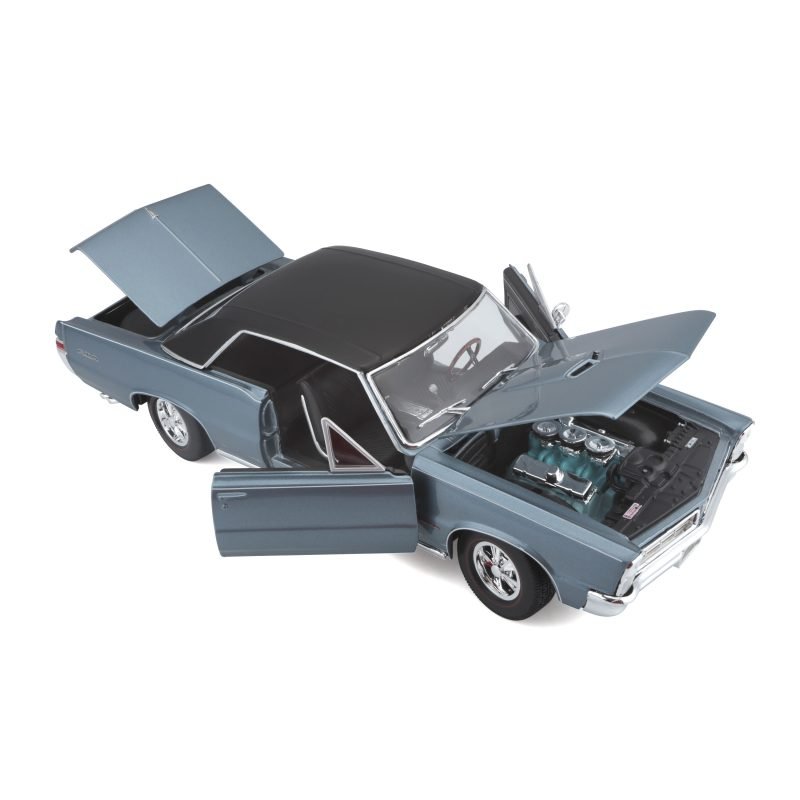 Auto Pontiac GTO Hurst Edition 1965 Maisto a Escala 1:18 color azul - Image 4