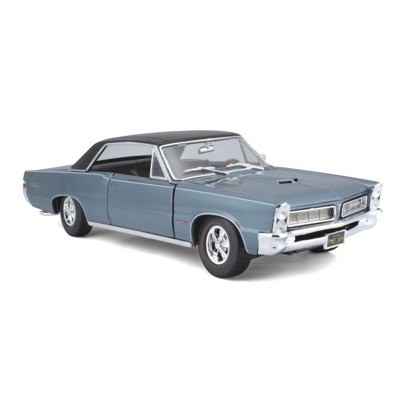 Auto Pontiac GTO Hurst Edition 1965 Maisto a Escala 1:18 color azul - Image 2
