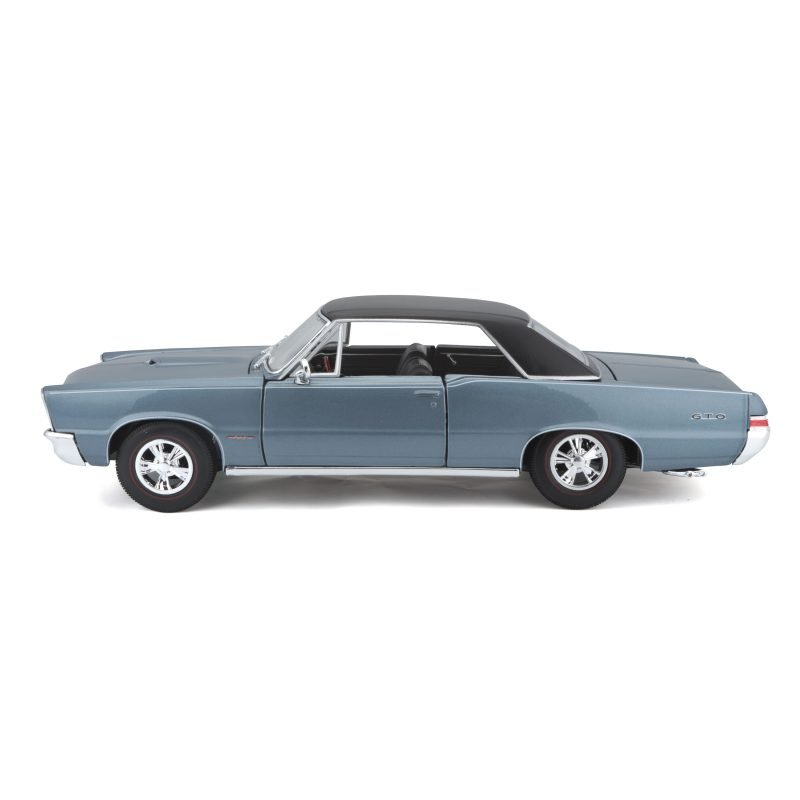 Auto Pontiac GTO Hurst Edition 1965 Maisto a Escala 1:18 color azul - Image 3