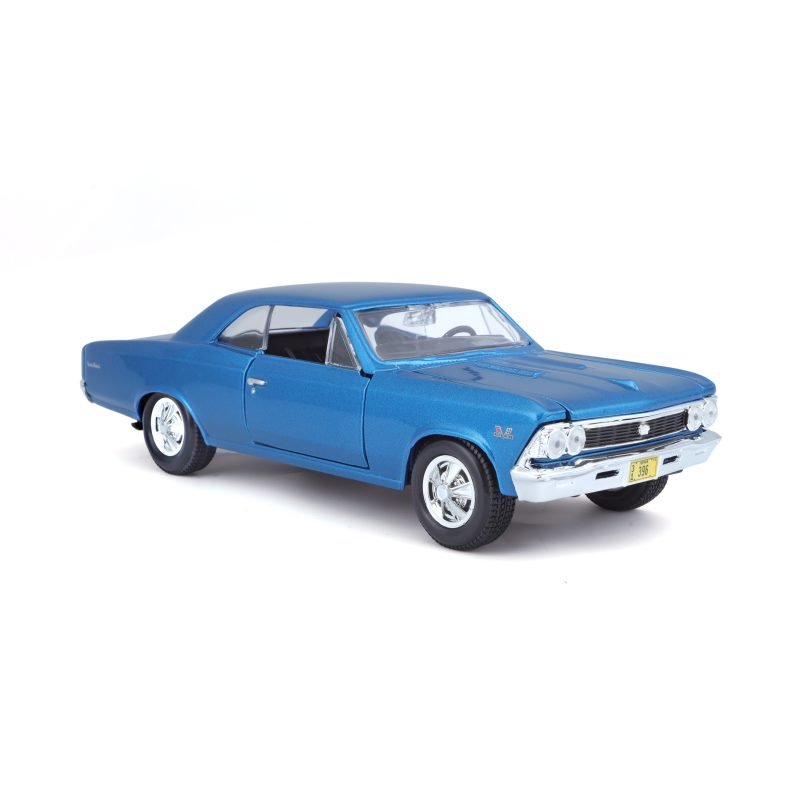 Auto Chevy Chevelle SS 396 1966 a Escala 1:24 color azul - Image 2