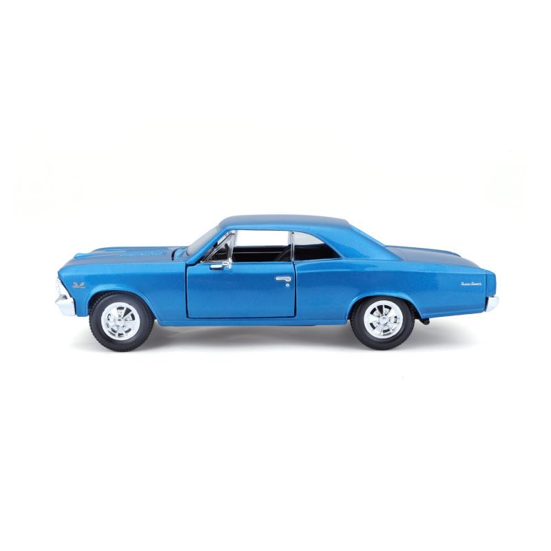 Auto Chevy Chevelle SS 396 1966 a Escala 1:24 color azul - Image 3