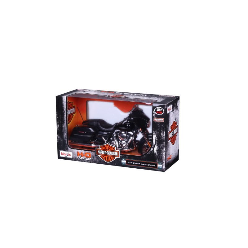 Motocicleta Harley Davidson 2015 Street Glide Special a escala 1:12 color negro - Image 6