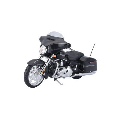 Motocicleta Harley Davidson 2015 Street Glide Special a escala 1:12 color negro