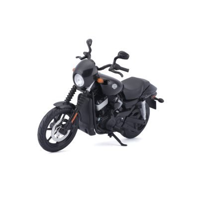 Moto Harley Davidson Street 750 2015 a Escala 1:12 color negro