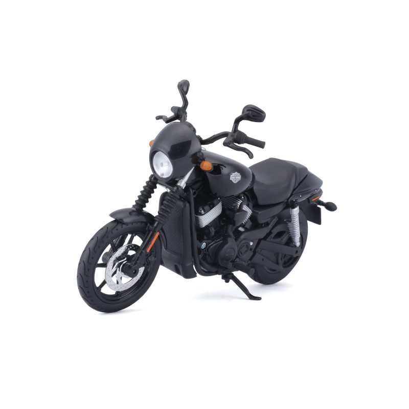 Moto Harley Davidson Street 750 2015 a Escala 1:12 color negro