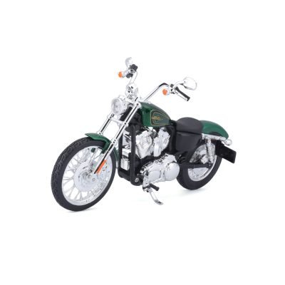 Moto Harley Davidson XL 1200V 2012 a Escala 1:12 color verde