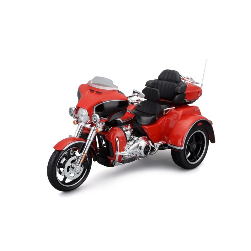 Moto Harley Davidson Cvo Tri Glide 2021 a Escala 1:12 color naranja