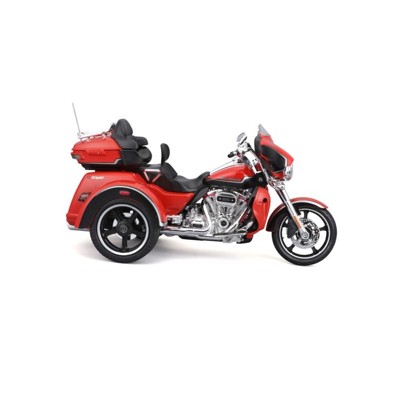 Moto Harley Davidson Cvo Tri Glide 2021 a Escala 1:12 color naranja - Image 9