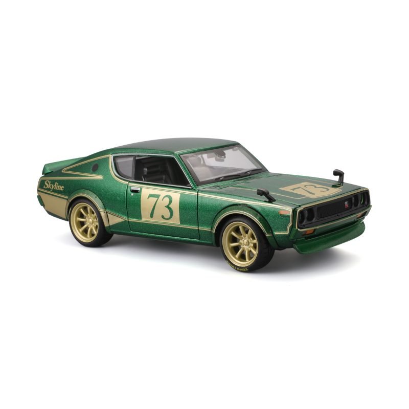 Auto Tmods Nissan Skyline 2000gt-r 1973 a Escala 1:24 color verde - Image 2