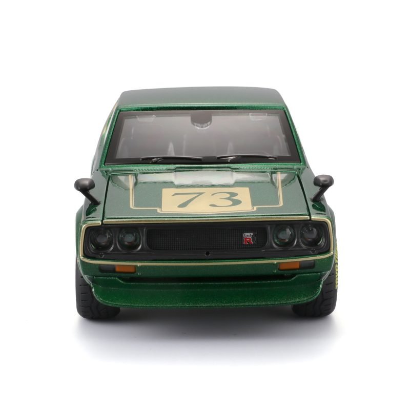 Auto Tmods Nissan Skyline 2000gt-r 1973 a Escala 1:24 color verde - Image 3