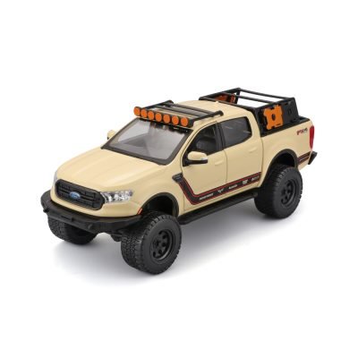 Camioneta Off-Road Ford Ranger 2019 a Escala 1:27 color beige