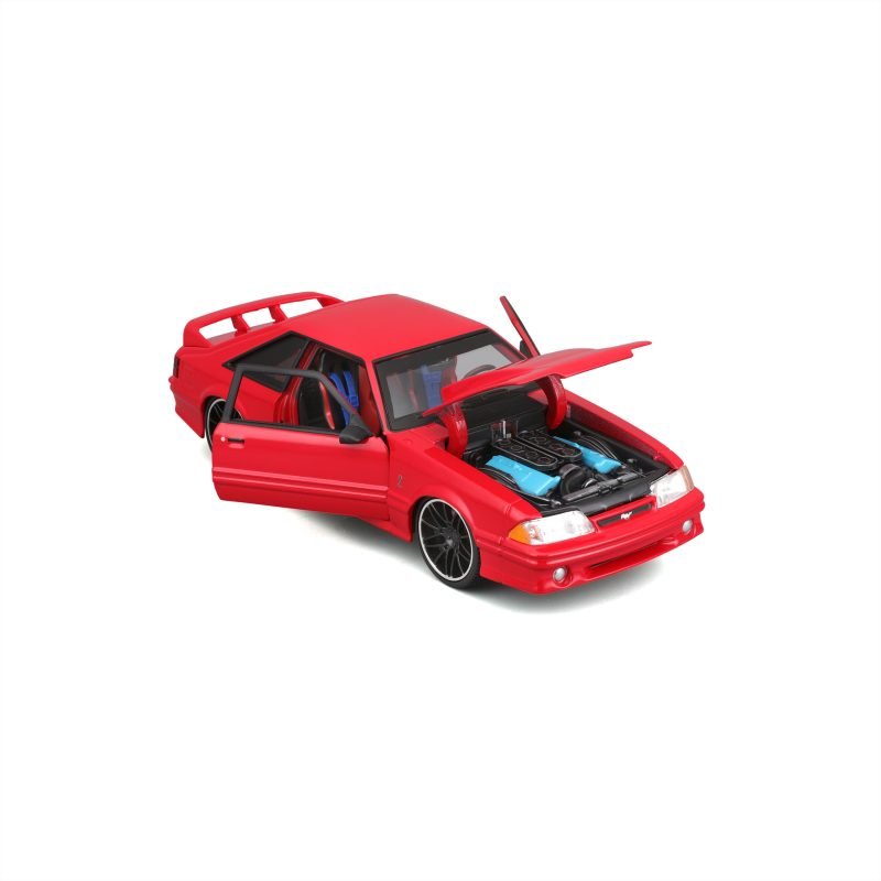 Auto Ford Mustang Svt Cobra 1993 Maisto a Escala 1:24 color rojo - Image 4
