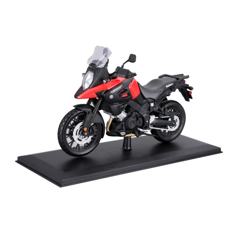Suzuki V-Strom W/std. a Escala 1:12 color negro/rojo - Image 3