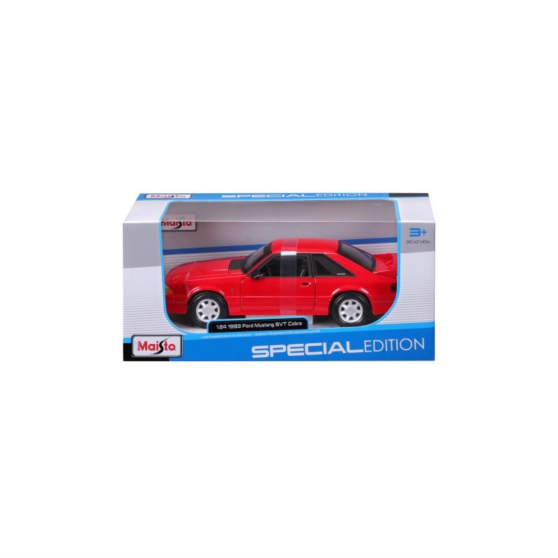 Ford Mustang Svt Cobra 1993 a Escala 1:24 color rojo - Image 6