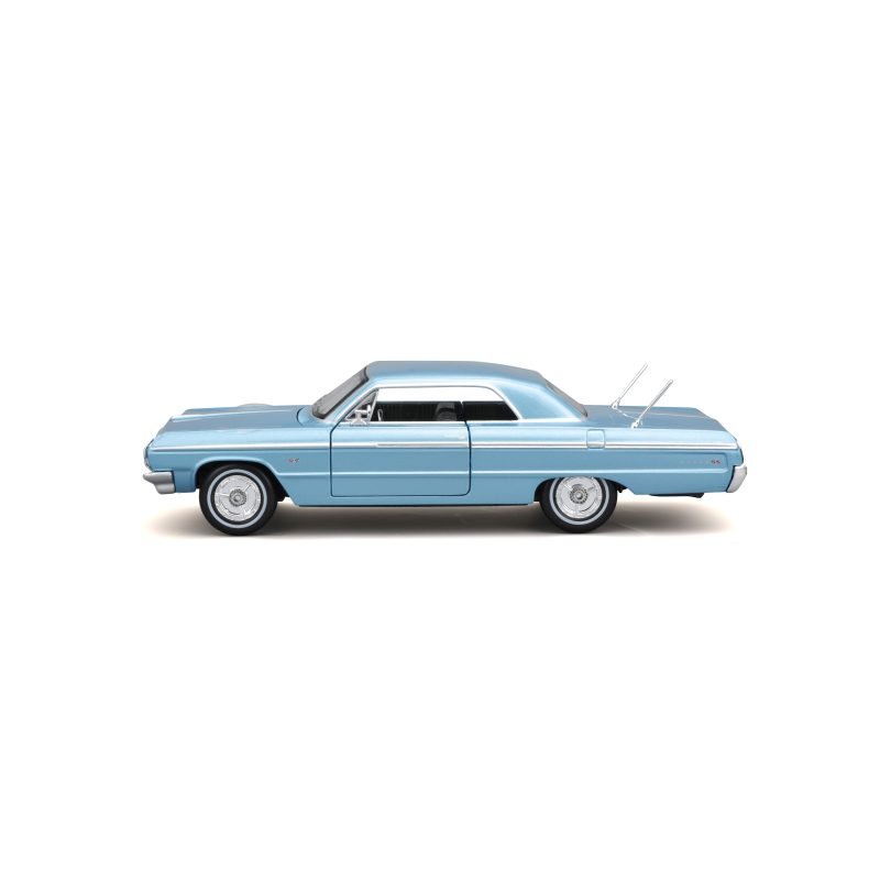 Auto Chevrolet Impala 1964 Maisto a Escala 1:24 color azul - Image 3