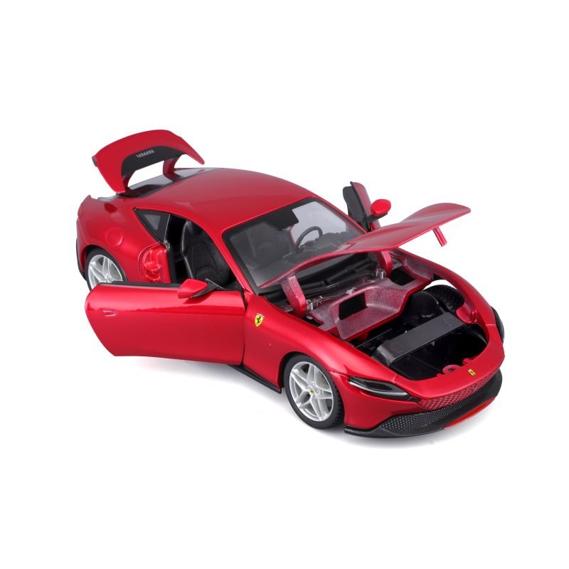 Auto Maisto Al Ferrari Roma a Escala 1:24 color rojo - Image 4