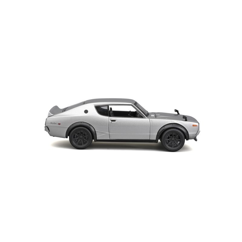 Auto Nissan Skyline 2000gt-r 1973 Assembly Line a Escala 1:24 color gris silver - Image 3
