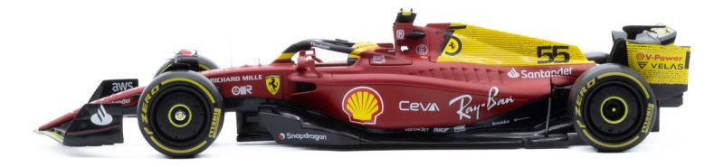 Burago Ferrari Sf-75 F1 #55 C. Sainz 2022 A Escala 1:24_5