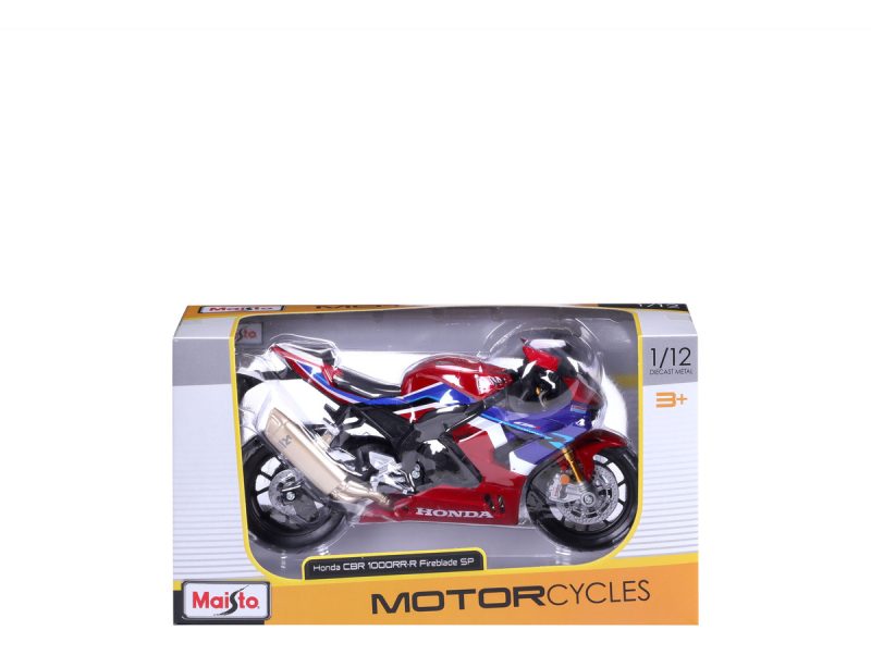 Maisto Honda Cbr 1000rr-r Fireblade: Modelo De Motocicleta Escala 1:12 Con Suspensión Y Soporte Lateral Plegable De 17 Cm, Rojo/azul (5-20099)_8