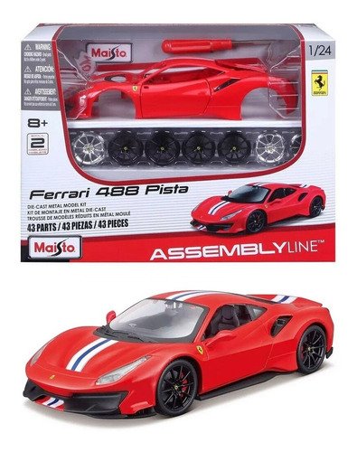 Ferrari 488 Pista - Kit De Montaje Metálico - 1/24 - Maisto_0