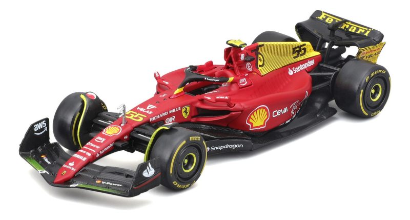 Miniatura Ferrari F1-75 Monza #55 Carlos Sainz 2022 1/43_0