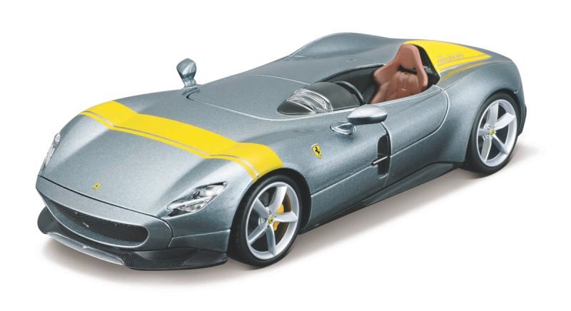 Burago Al Ferrari Monza Sp1 Plateado A Escala 1:24_0