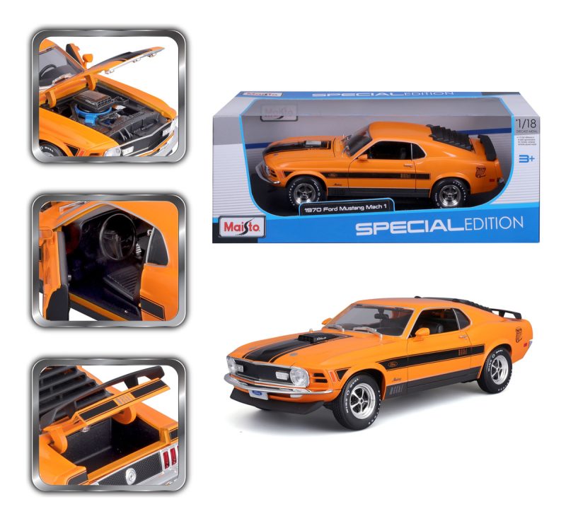 Maisto Auto Ford Mustang Mach 1 1970 A Escala 1:18_6