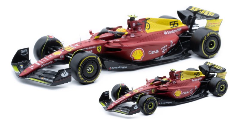 Burago Ferrari Sf-75 F1 #55 C. Sainz 2022 A Escala 1:24_1