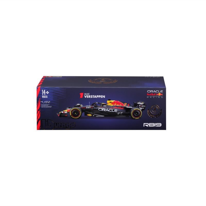 Auto Bburago Oracle Rb19 a Escala 1:24 con Casco - #1 Max Verstappen - Image 6