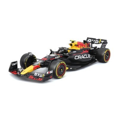 Auto Bburago F1 Redbull Rb19 a Escala 1:24 con Figura Checo Perez #11