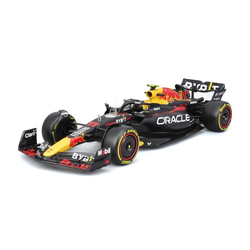 Auto Bburago F1 Redbull Rb19 a Escala 1:24 con Figura Checo Perez #11