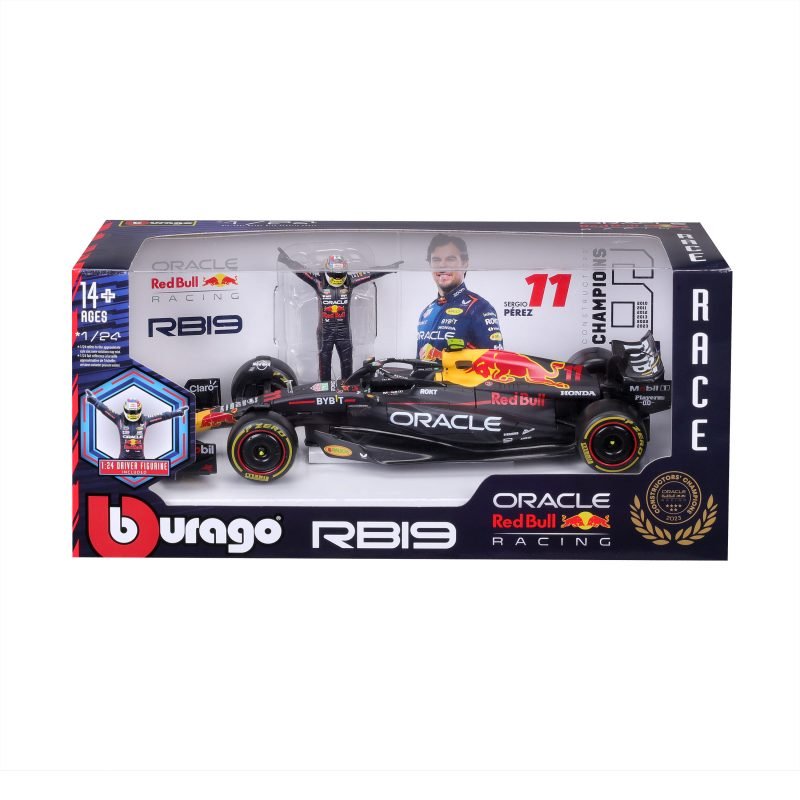 Auto Bburago F1 Redbull Rb19 a Escala 1:24 con Figura Checo Perez #11 - Image 6