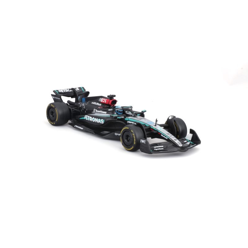 Auto Bburago F1 Race Mercedes W15 2024 a Escala 1:43 con Casco - Russell #63 - Image 2