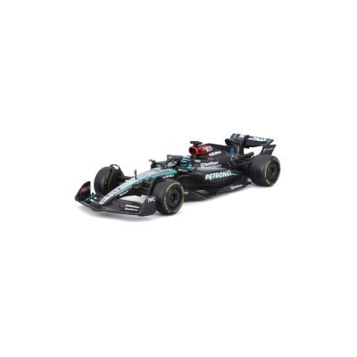 Auto Bburago F1 Race Mercedes W15 2024 a Escala 1:43 con Casco - Russell #63
